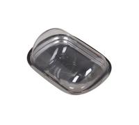DimyFew Couvercle en Acier Inoxydable Brossé Boîte à Beurre Transparente Protection Contre Contenant pour Beurre Fromage Pâtisseries, B
