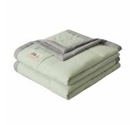 DimyFew Couverture d'Été en Coton Plaid Jeté Couvre-lit Légèreté Agréable pour Temps Textile Teint dans la Masse Structure, 100x150cm, Coton Double Face - Vert