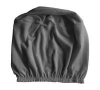 DimyFew Housse de Pouf, épaisse, Couleur Unie, Lavable en Machine, Ronde, pour Rangement, Repose-Pieds, pour Chambre à Coucher, Gris Foncé