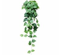 DimyFew Liane Feuillage Artificiel Effet Naturel Liane Lierre Artificielle sans Entretien Guirlande Lierre pour Composition Florale, 80cm, Feuille De Pothos Vert Clair