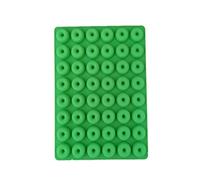 DimyFew Moule à Donuts Miniature en Silicone Moule à Dessert Moule à Gâteau Moule à Biscuits Facile à Nettoyer Non Toxique Adapté pour Bricolage CU, Vert