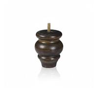 DimyFew Pied de Meuble en Bois Support de Remplacement Patte de Meuble Rehausseur Pied Stable avec Tige 8mm Bois Massif Look Grainé Chaleureux Adapté à, 9cm, Vis