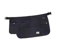 DimyFew Tablier Mi-long, Tablier de Travail, Ceinture Porte-outils, Tablier de Jardinage Robuste, Sac Banane, Organisateur pour Le Ménage, La Menuiserie, Unis, noir