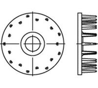 DIN 1052 Connecteur bois Temperg type D, gal Zn, une face, 80 ÜH gal Zn S 50 pces