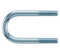 DIN 3570 Etrier en acier rond U A 82 / NW 65 M 12 galvanisé à chaud, tolérance du filet 6h tZn S 50 pces