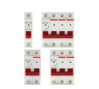 Din Rail 1P 2P 3P 4P 40A 63A 100A 125A Knife Main Switch Isolating Switch for Home Industrial Use Circuit Breaker AC 230V 400V CZAOINCU(4P,40A)