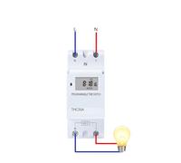 Din Rail 2 wire Weekly 7 Days Programmable Digital TIME SWITCH Relay Timer Control AC 220V 230V 12V 24V 48V 16A 30A BIANMTSW(24V DC AC)
