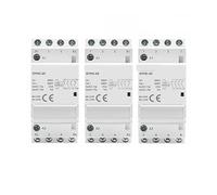 Din Rail Automatic Modular Household Contactor AC230V 4P 25A 4NO 2NO2NC 3NO1NC 50/60Hz 3P 25A 3NO CZAOINCU(4P 25A 4NO)