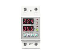Din Rail Dual Display Adjustable Over Voltage Current and Under Voltage Protective Device Protector Relay 40A 63A 220V 230V BIANMTSW(80A)