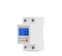 Din Rail LCD Digital Backlight Single Phase Meter kWh Power Consumption Meter Wattmeter Electronic AC 220V 120V 80A Reset NWPNLXEA(120VAC)