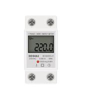 Din Rail LCD rétro-éclairage numérique monophasé compteur d'énergie consommation d'énergie wattmètre électronique AC 220 V 80A