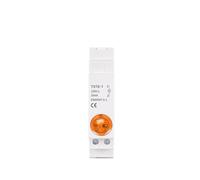 Din Rail LED Signal Lamp AC DC 220V 230V Indicating Lights Lamp Red Green Blue Orange White 18mm MQXFCZUX(Gelb)