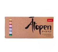 Dingbats - Ātopen Stylos à Double Pointe - Anti-bavure Feutres Coloriage Adulte - Fineliner, Feutre Pinceau pour Journal, Calligraphie - Set Pastel