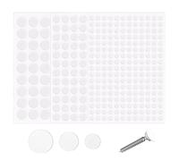 dinghaole 354 Pièces Cache Vis Blanc, 10mm/15mm/20mm Cache Vis Adhesif Cache Trou Mur Cache Trou Blanc Capuchons Adhésifs Vis Trou Autocollants pour Armoires, Murales, étagère, Réparations de Meubles