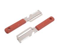 DINHEAROM 2 Pièces Peeler Kitchen Tool avec Lame Acier Inoxydable Éplucheur Multifonction avec Ouvre-bouteille pour Éplucher Fruits Pommes de Terre et Trancher Ciboule