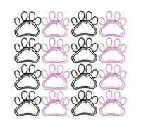 DINHEAROM 50 Trombones en Métal Forme de Griffe de Chat, Pratiques et Lisses, Lot de 50 Pièces pour Cartes et Marque-pages, Accessoires de Bureau Mignons