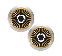 DINHEAROM Anneau de Support Compatible Universellement 2 Pièces en Acier Inoxydable pour Wok Diffusion Uniforme de Chaleur Accessoires pour Cuisinière à Gaz