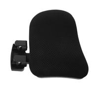 DINHEAROM Appui-tête de Chaise de Bureau Réglable Noir pour Chaise | Perçage, Rehausse 4cm, Fixation 2, 2cm, Dossier 1 à 1, 9cm, Plastique et Tissu