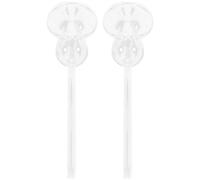 DINHEAROM Arroseur Automatique pour Plantes en Verre Borosilicaté 2 Pièces | Forme Champignon Créative, Système D’auto-arrosage, pour Bonsaï et Plantes, avec Boîte en Papier