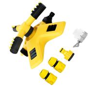 DINHEAROM Arroseur Extérieur Automatique 360 Degrés avec Raccord 1/2 Pouce, Pulvérisateur Rotatif en Abs pour Irrigation de Pelouse et Arrosage de Jardin