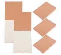 DINHEAROM Bloc-notes de Poche 5pcs Papier à Lettres Portable 100 Feuilles sans Lignes Épais Carnet Blanc Pratique pour Écriture Professionnelle et Prise de Notes