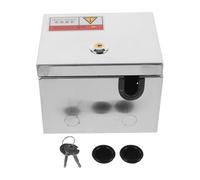 DINHEAROM Boîtier de Sortie Acier Inoxydable avec Serrure Coffret Électrique Étanche Extérieur Protection Prise Électrique pour Usage Extérieur et Stations de Recharge Style Plusieurs styles