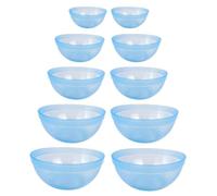 DINHEAROM Bols Mélangeurs Couleur Aléatoire Set de 10 en Plastique pour Masque Visage, Stable et Flexible, pour Usage Personnel ou Salon de Professionnel