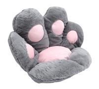 DINHEAROM Coussin de Siège de Patte de Chat Tapis Semi-entouré en Tissu Imitation Lapin et Coton Pp Multi-usage et Protection des Pieds pour Chaise de Salle à Manger