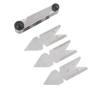 DINHEAROM Jeu de Calibres à Filetage en Acier Argenté 4pcs Calibre Central Haute Résistance pour Meulage et Positionnement Précis sur Tour