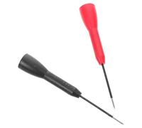 DINHEAROM Lot de 2 Sondes de Test Multimètre 2 Mm à Aiguille Perforante, Jeu de Cordons de Test Non Destructifs en Plastique et Métal, Compatible Réparation Automobile et Diagnostic