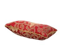 DINHEAROM Oreiller Mains en Tissu Soie Rouge Coton Perlé, Coussin de Prise de Pouls Précision Améliorée, Support Confortable pour Poignet Usage et Domicile