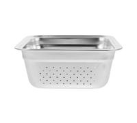 DINHEAROM Panier à Griller Argenté Rond Grand Format en Acier Inoxydable | Usage Camping et Cuisson en Plein Air, Nettoyage Facile, Rangement Simple, Format Pratique