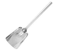 DINHEAROM Pelle à Cendres Fonte Épaisse avec Long Manche Accessoire de Cheminée Polyvalent pour Nettoyage de Charbon Braises et Jardin Outil Ergonomique pour Bbq et Poêle à Bois