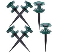 DINHEAROM Piquets de Guidage Support Polyvalent pour Tuyau D'arrosage Lot de 6 en Pp Solide, Facile à Fixer pour Jardin et Agriculture