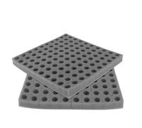 DINHEAROM Plateau 2 Feuilles Germoir en Éponge Noire pour Culture Hydroponique sans Sol pour Plantation de Légumes en Serrage ou Jardin