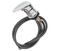 DINHEAROM Robinet mélangeur de salon, robinet de lavage de shampoing, argent, valve de mélange intégrée, montage stable, pour bac à shampoing et station de lavage des cheveux