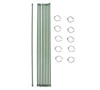 DINHEAROM Tuteur pour Plantes D'intérieur Vert en Plastique, Lot de 10 | Plantes D'intérieur et Décoration, Aide à Maintenir la Tige Droite, Usage Intérieur