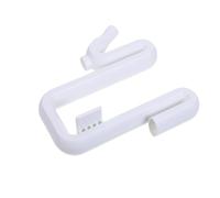 DINHEAROM Tuyau de Trop-plein pour Récupérateur D'eau de Pluie, Raccord de Rallonge de Tuyau en Plastique Blanc Support de Bord de Cuve, pour Jardin et Gestion de L'eau
