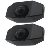 DINHEAROM Variateur pour Lumières LED 2pcs Interrupteur Rotatif Noir 220v Réglage Luminosité pour Lampes Domestiques Design Chic et Fonction Ajustable