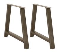 Vidaxl Pieds De Table Basse En Forme De A, 2 Pièces, 60 X (30-31) Cm, Acier