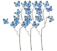 Dinntty Composition Florale Artificielle en Forme De Papillon, Branche Décorative Réaliste pour Vase, Salon, Fête, Chambre D'étudiant
