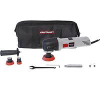 710W Dino KRAFTPAKET Polisseuse rotative à réglage continu en kit avec 3 x plateaux d'appui (30mm, 50mm, 75mm), adaptateur de rallonge Sac pour voiture Voiture Bateau