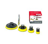 Dino KRAFTPAKET Set M10 Plateau support 30 mm 50 mm 75 mm 100 mm avec rallonge 80 mm pour polisseuse avec filetage M10 Compatible avec polisseuse sans fil 640241