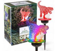 Dino solaire pour jardin, 45 cm, avec LED changeant de couleur, résistant aux intempéries