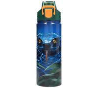 Dino World + Action 0413990 Gourde Utilisation Quotidienne 600 Ml Polypropylène (Pp), Silicone, Acier Inoxydable, Tritan Bleu Et Vert
