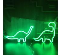 Dinosaure néon décoration de noël pendentif LED enseigne au néon lampe Festival atmosphère chambre fête décor à la maison adulte enfant cadeau USB or battery