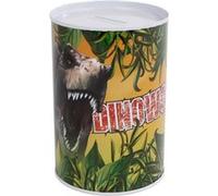 DinoWorld tirelire acier junior 8,5 x 11,5 cm vert/jaune Multicolore G