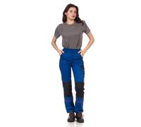 DINOZAVR Fortum Pantalon De Travail Femme Coupe Slim - Pantalon Cargo avec Ceinture Élastique, 2 Poches Avant Et Arrière, Poche À Outils, Renforts Aux Genoux Et Cordura, Poche Cargo - Bleu Roi 38