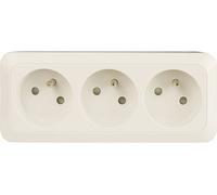 Dio - Bloc multiprise à câbler 3 prises 2P+T 16A - Blanc Blanc G