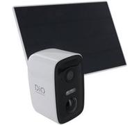 DiO Connected Home - Caméra de surveillance extérieure Wi-Fi IP65- 1080p - panneau solaire - DiO G